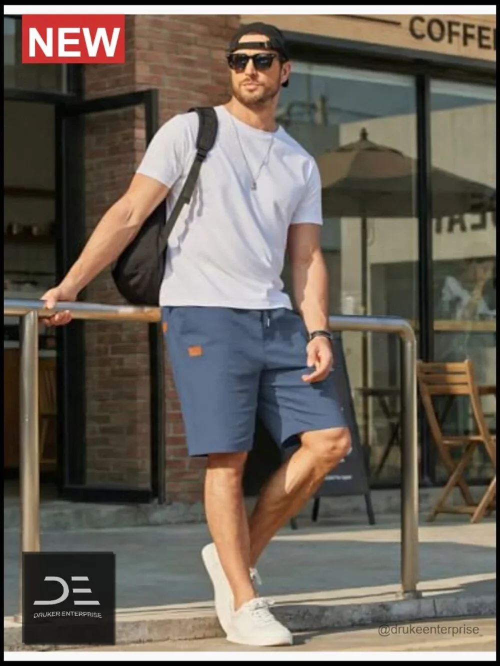 Mens Casual Chino Shorts 9